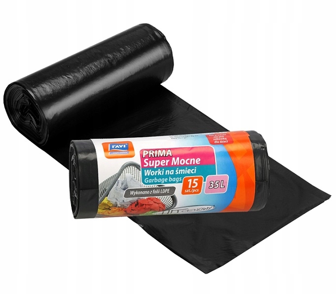 

Worki Śmieci Super Mocne Prima Ldpe 35 L 15 Szt.