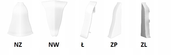 ARBITON LM55 listwa przypodłogowa 2,5m BIAŁY MAT Długość 250 cm