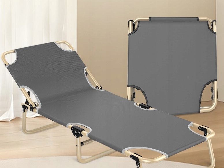 Łóżko polowe turystyczne DLA DZIECI składane 172x55cm poduszka materac Kod producenta ŁP-8