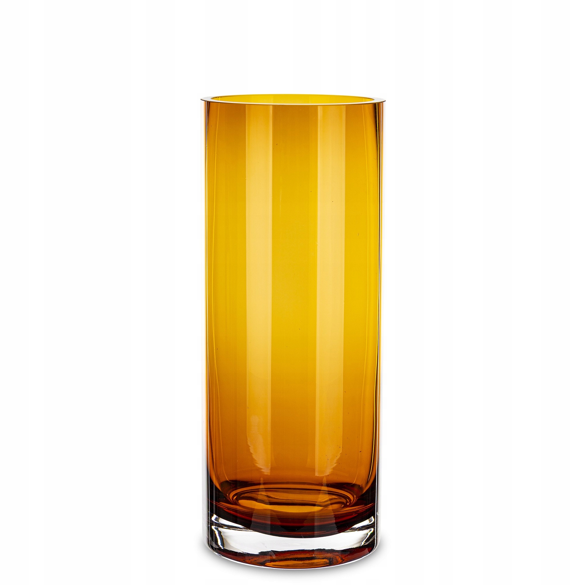 Váza flakon skleněný obal květiny minimalismus oranžový boho sklo