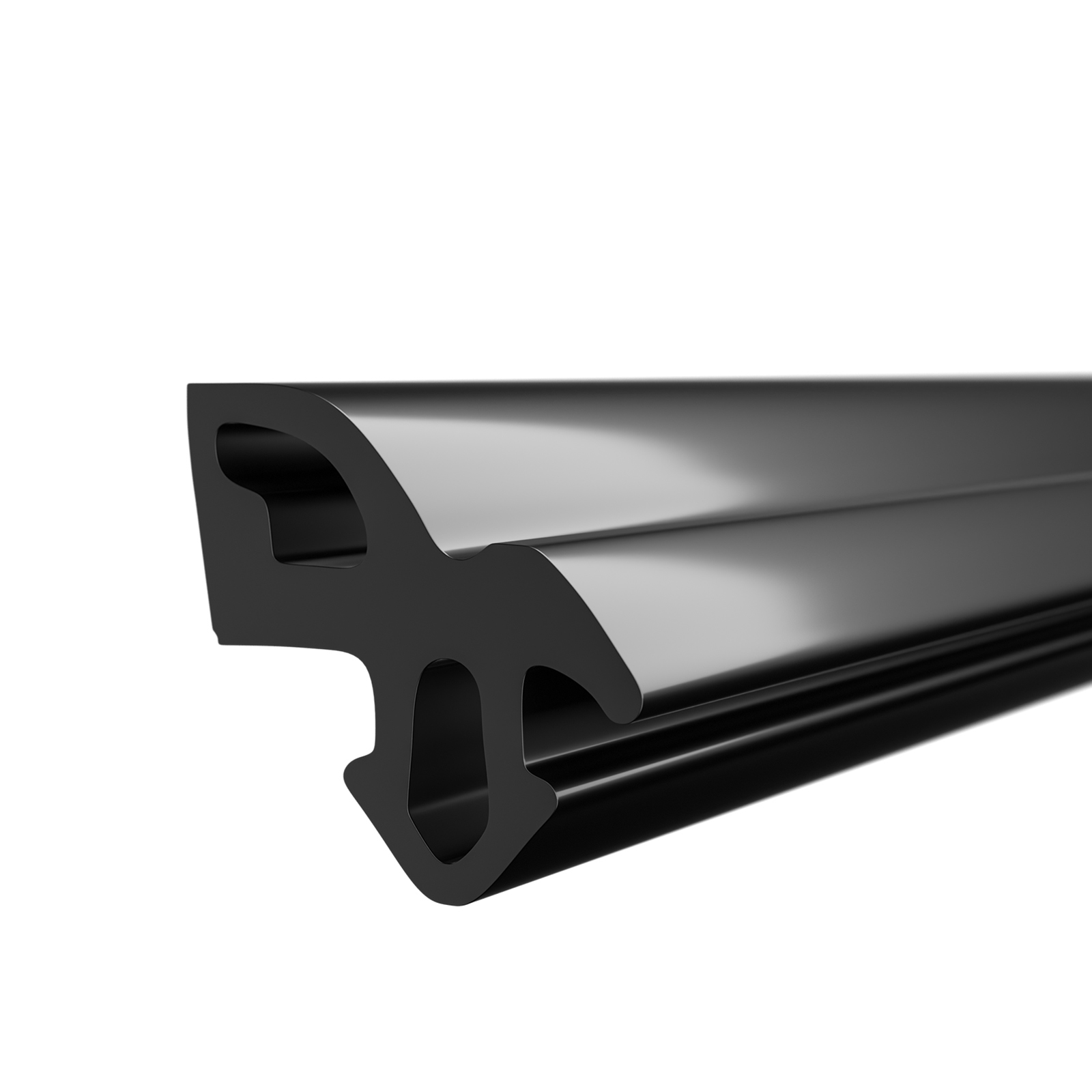 Okenné tesnenie pre rámy okien z Pvc, čierne Aluplast S-1560 300 m