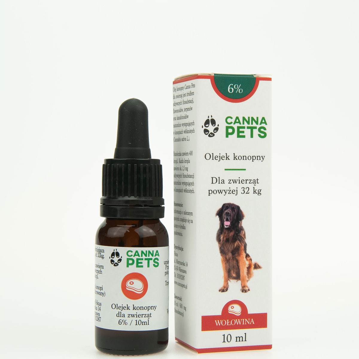 Levně Cbd Konopný Olej Pro Psa A Kočku, Silná Chuť, Hovězí Maso, Zklidnění 10 ML