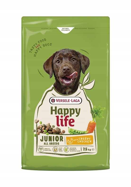 Versele-laga Happy Life Junior Chicken 7,5 kg pro štěňata a mladé psy