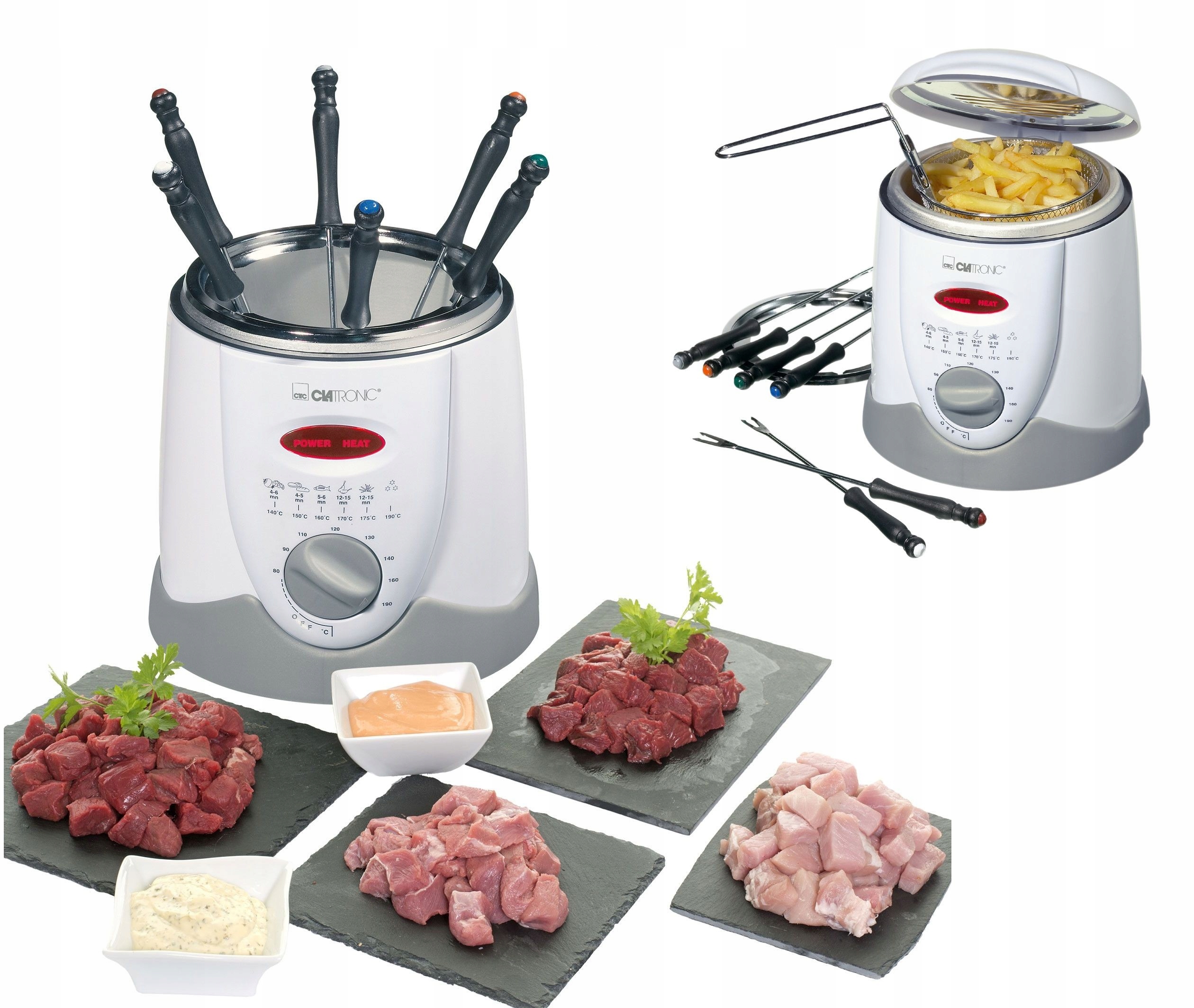 Frytkownica z fondue 2w1 Clatronic Ffr 1L 900W Cool Touch