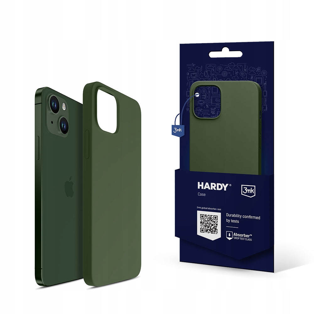 Zelené Pouzdro na iPhone 15 Plus 3mk Hardy Case