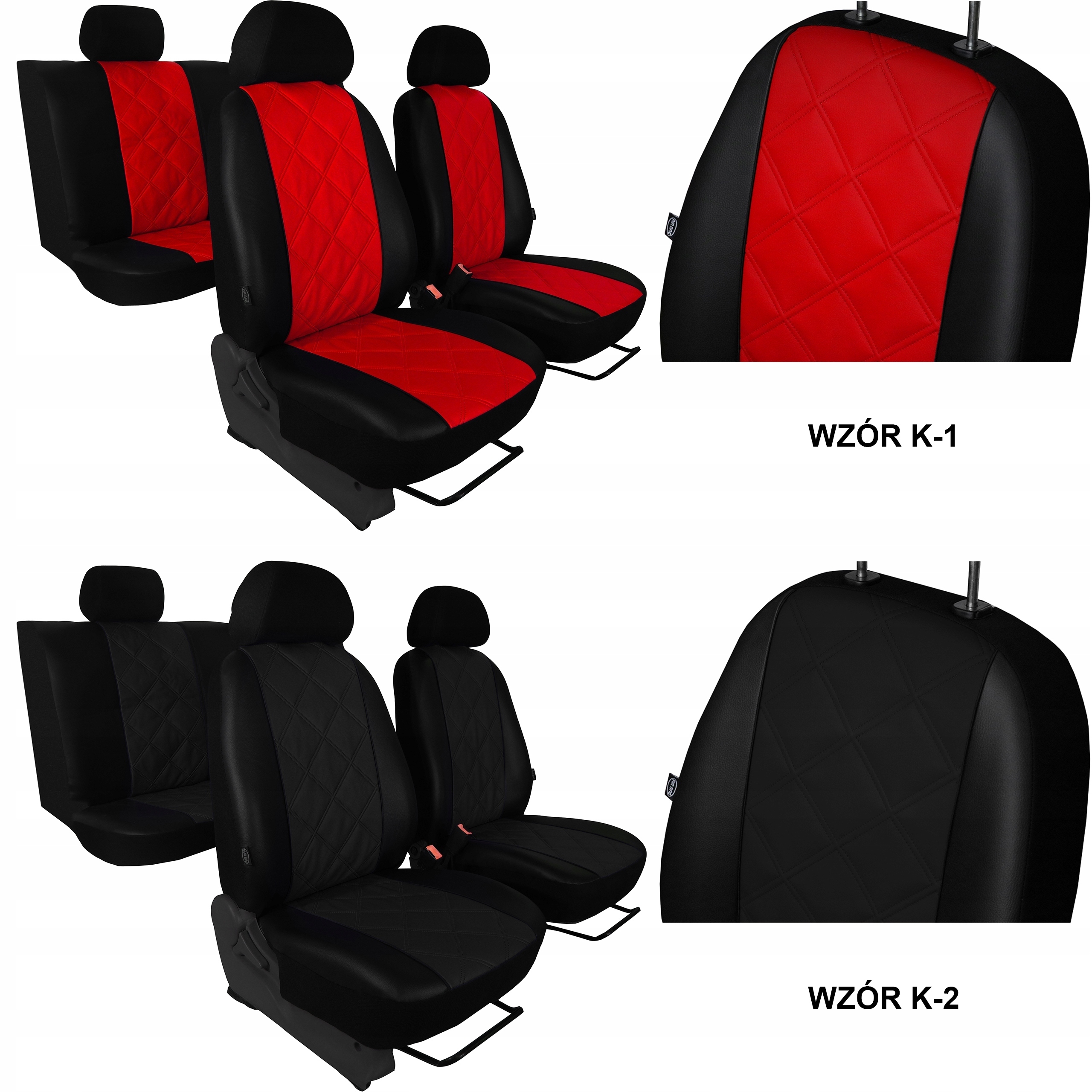 SKÓRA TŁOCZONA POKROWCE MIAROWE do HYUNDAI KONA 1 Typ pokrowiec