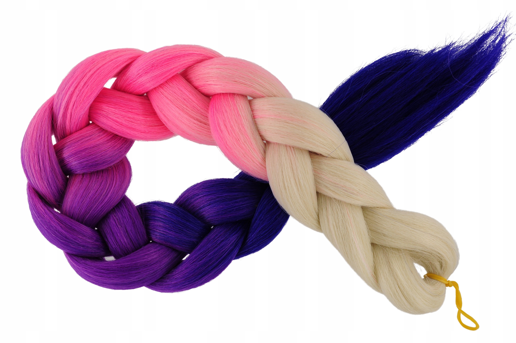 WŁOSY SYNTETYCZNE PROSTE KOLOROWE WARKOCZE 4K.006