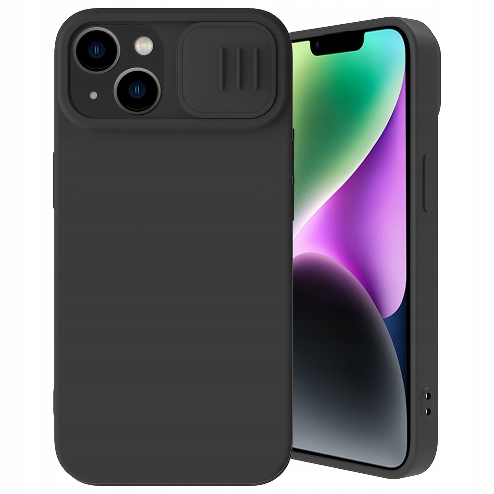 Nillkin CamShield Silky Silicone Case etui iPhone 14 Plus pokrowiec z na