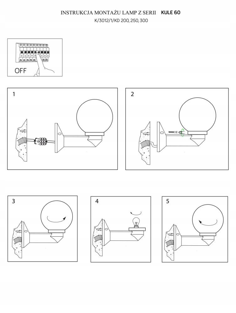 Nowoczesny czarny kinkiet zewnętrzny ogrodowy kula Głębokość produktu 28.5 cm