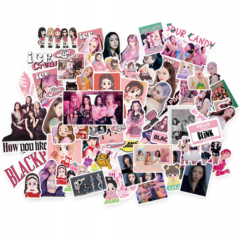 

Zestaw Naklejek Sticker Bomb Wlepy Sour Candy KPop