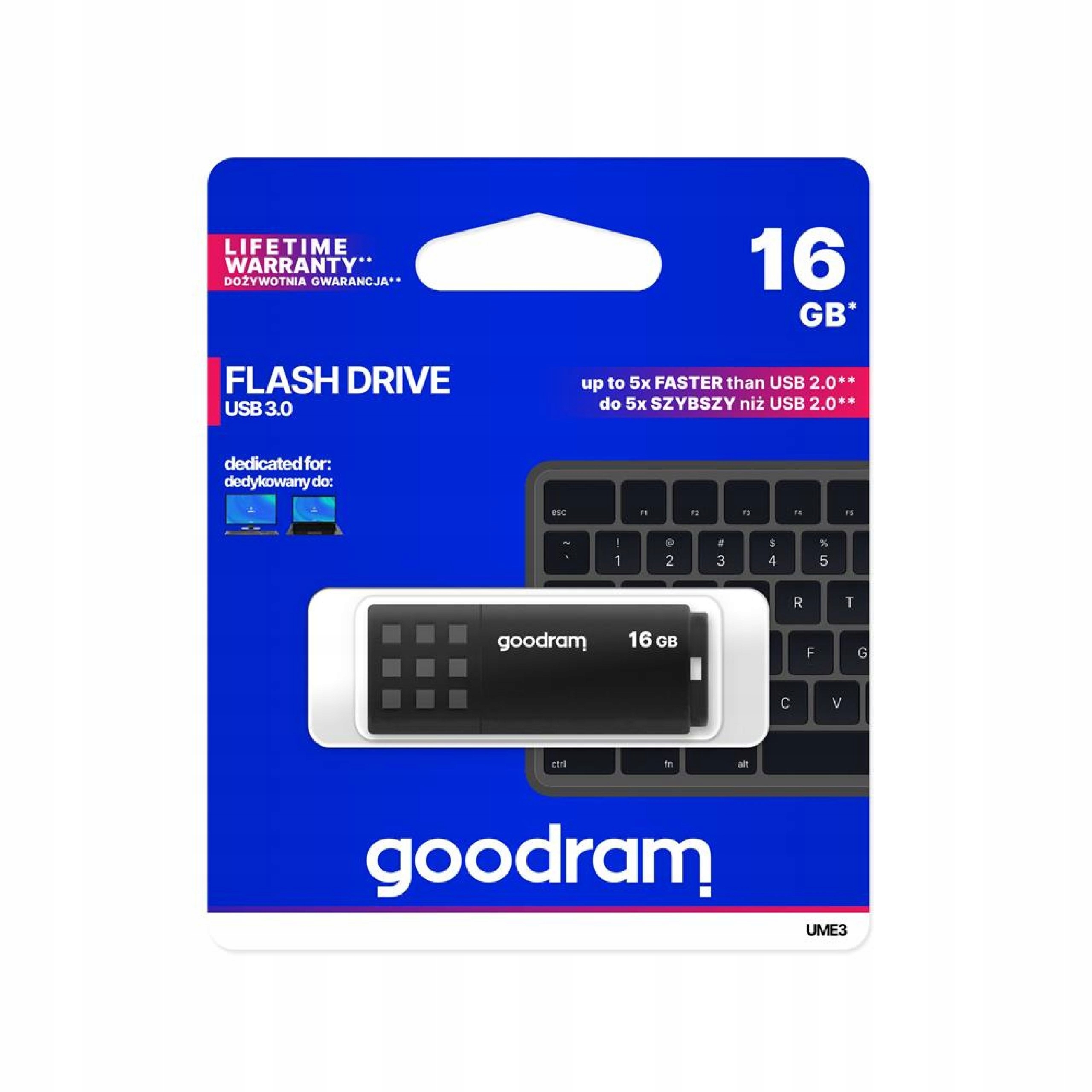 Pendrive Goodram Usb Ume 3 3.0 16GB fekete