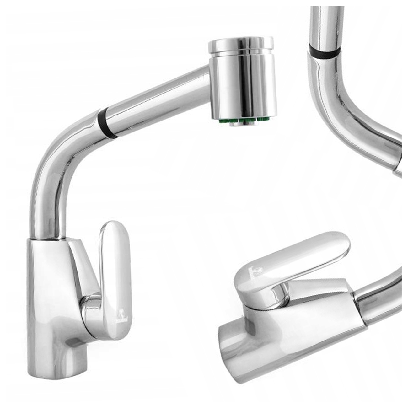 Kuchynská Batéria S Výsuvným Výtokom Diamond Nevis