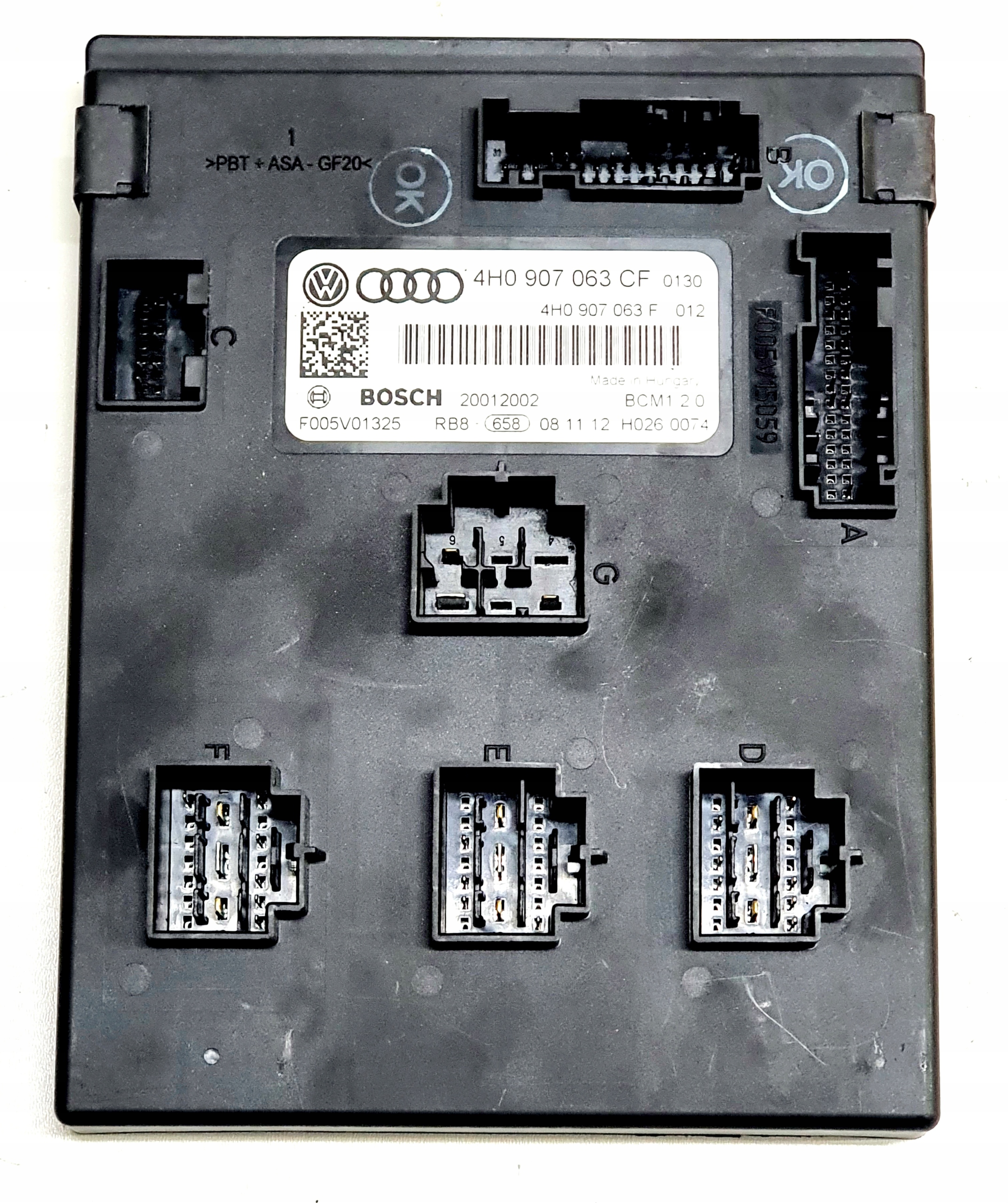 control unit moul komfortu AUDI A7 A6 C7 4H0907063CF