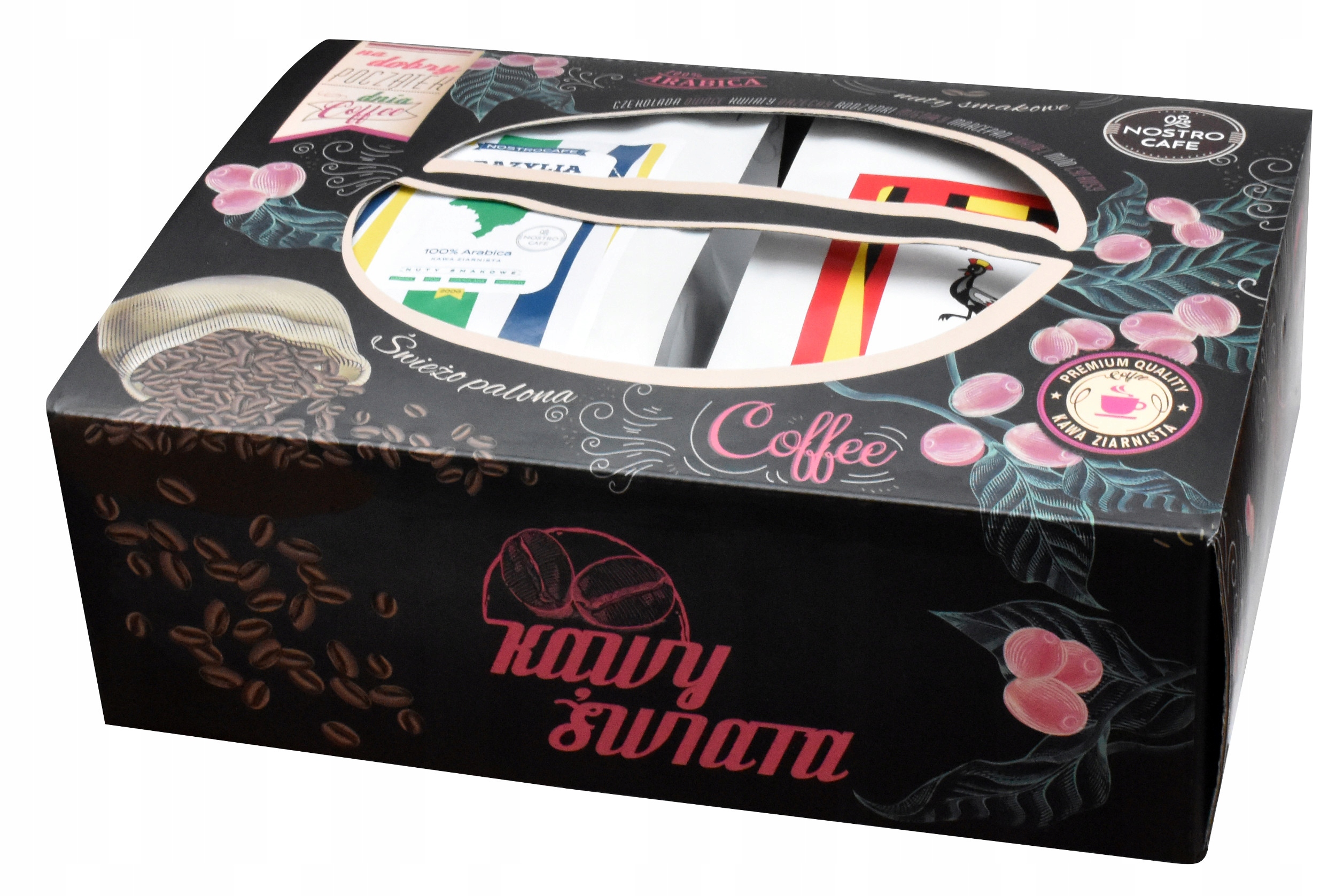 Levně Dárek Káva Čerstvě Pražená Sada 4x200g Krabička