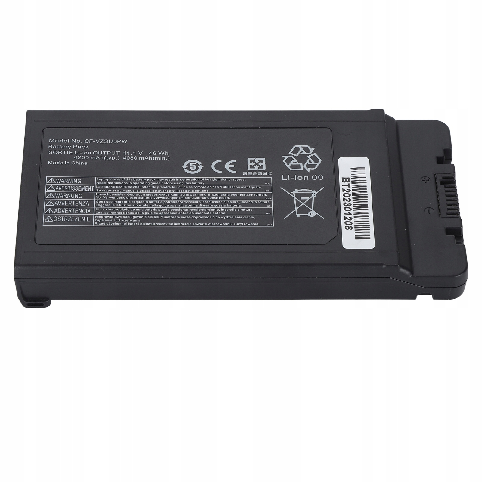 11.1V 46Wh 4200mAh Cf VZSU0PW Výměna baterie notebooku pro Cf 54 Toughbook Cf