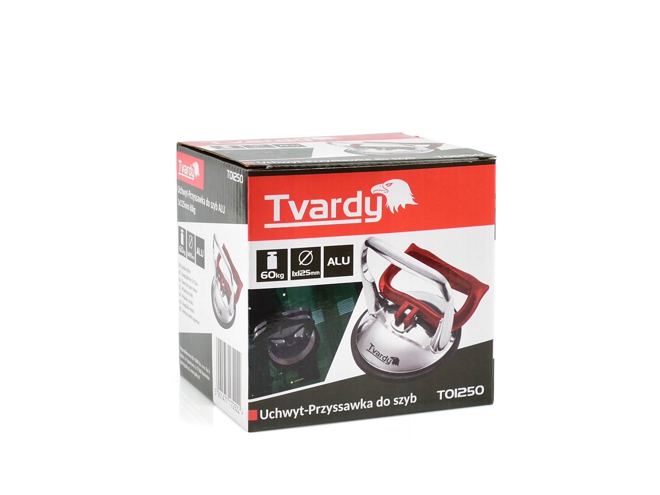 Uchwyt-Przyssawka do szyb ALU 1x125mm 60kg EAN (GTIN) 5901477172922