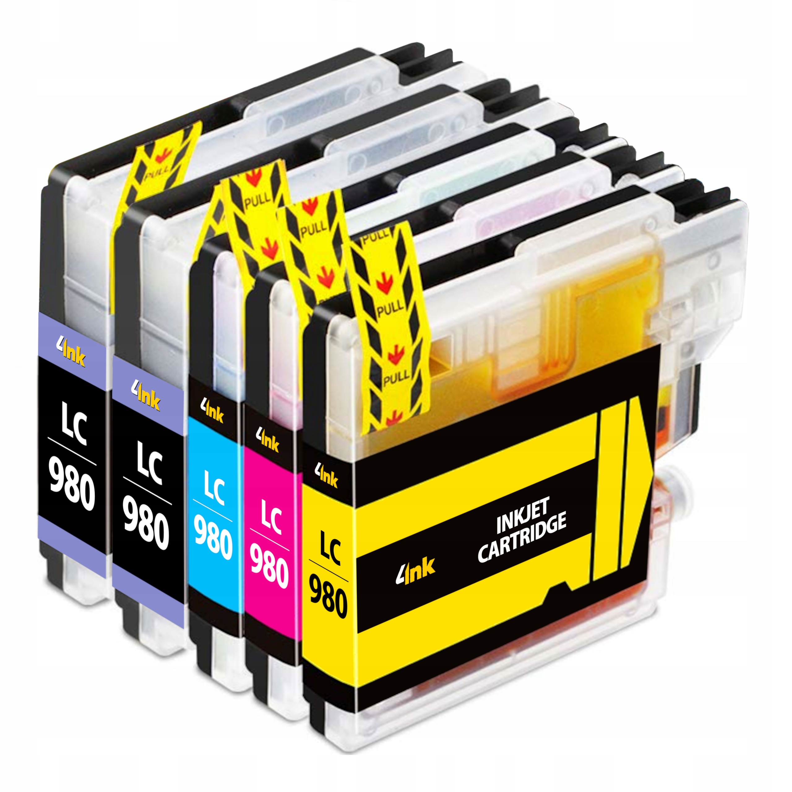 

5x Tusz LC-980 XL Do Brother DCP-195C DCP-375CW