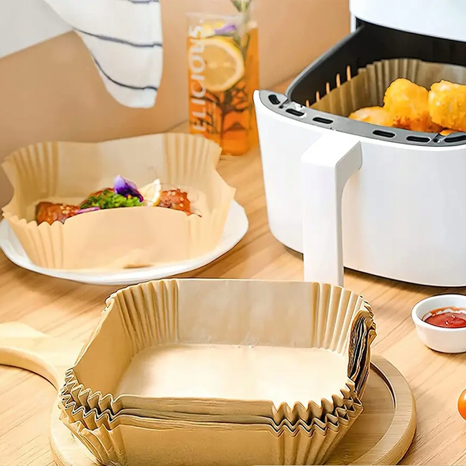 PAPIER PIECZENIA DO FRYTKOWNICY OLEJOODPORNY 100x Długość (cm) 16 cm