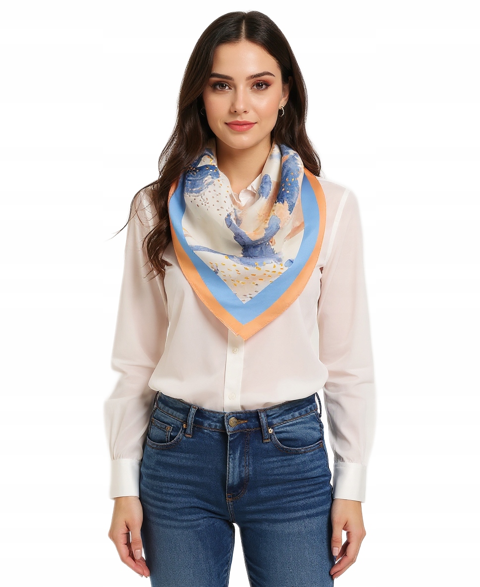 Hedvábný Šátek 100% Přírodní Hedvábí, Morušová Barva, Značka Kvality