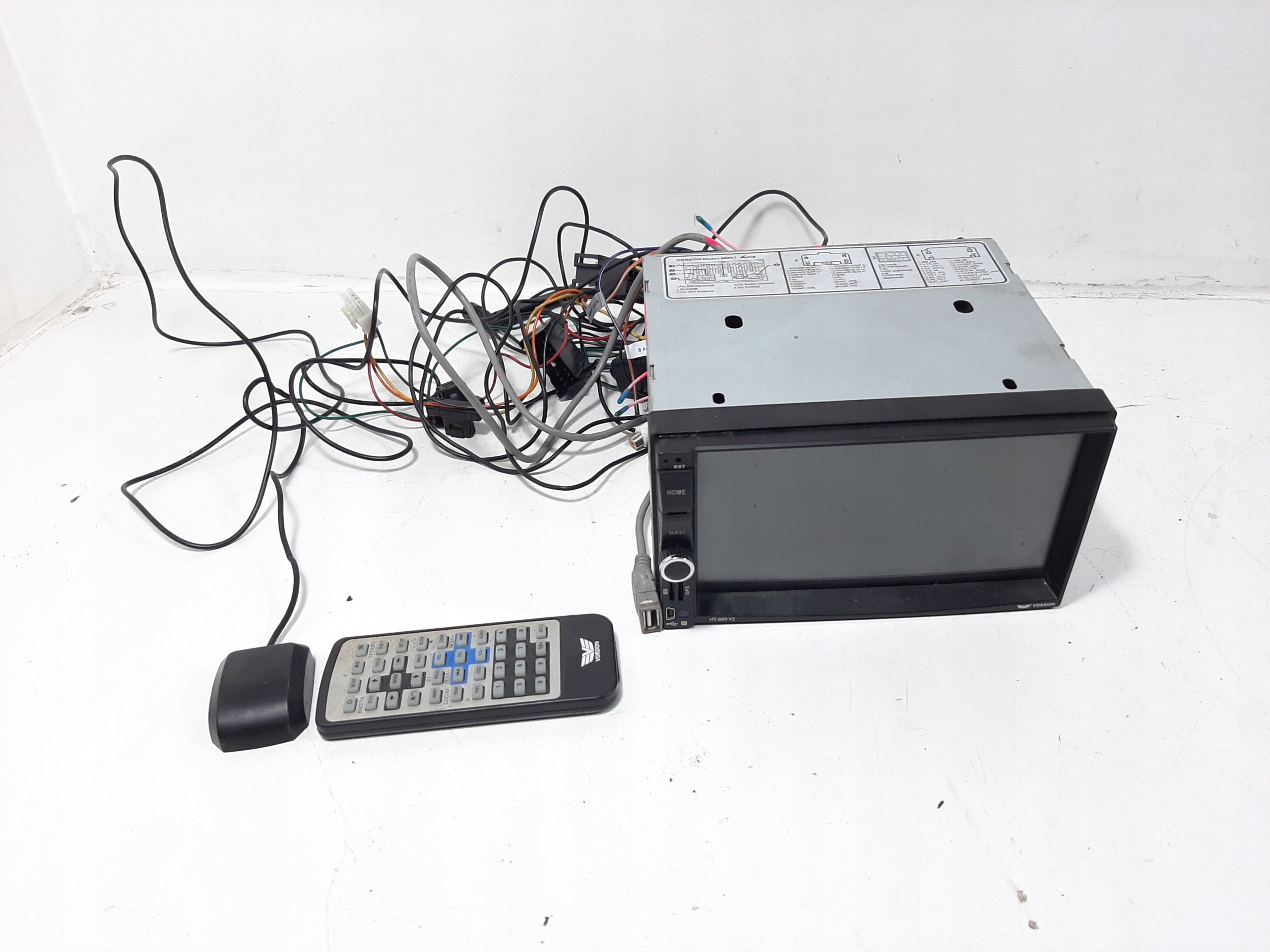 РАДИО НАВИГАТОР С МИКРОФОНОМ 2 DIN АНТЕНА GPS ПУЛЬТ ВОРДОН69v2