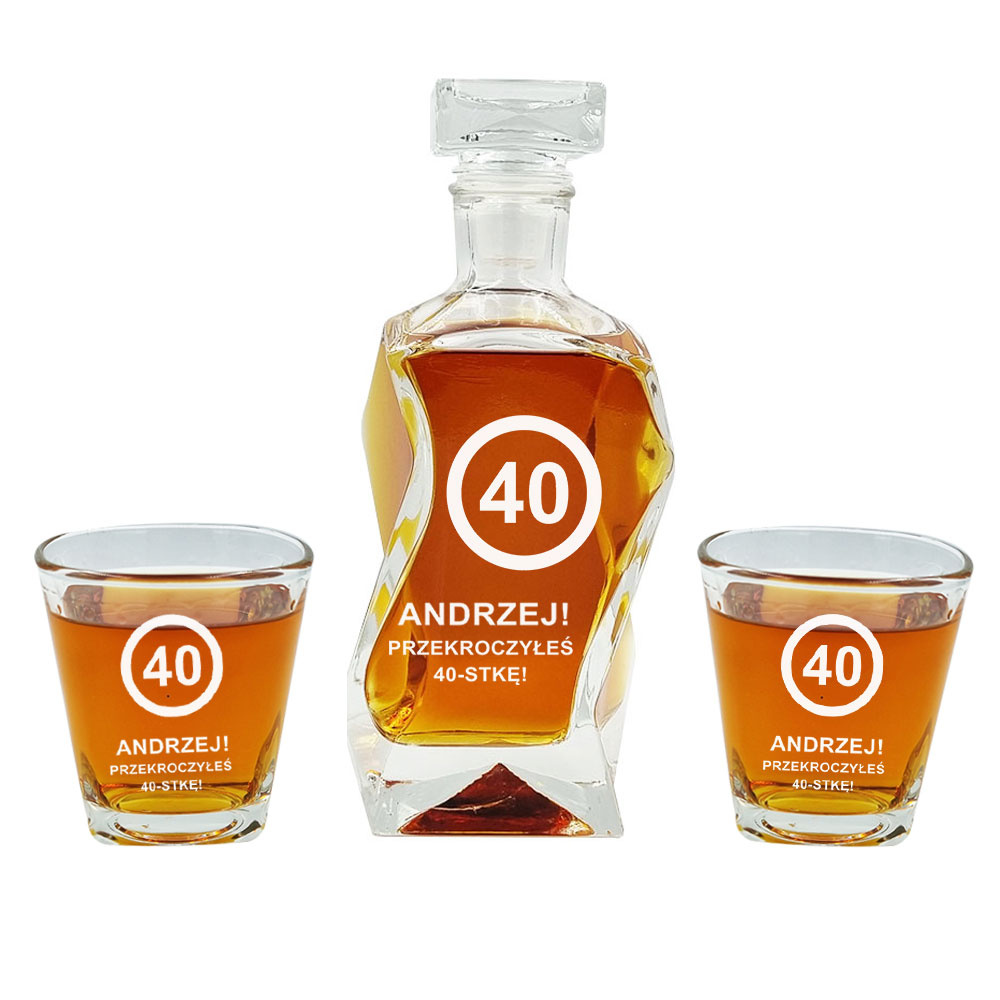

Karafka Szklanki Z Grawerem zestaw do whisky