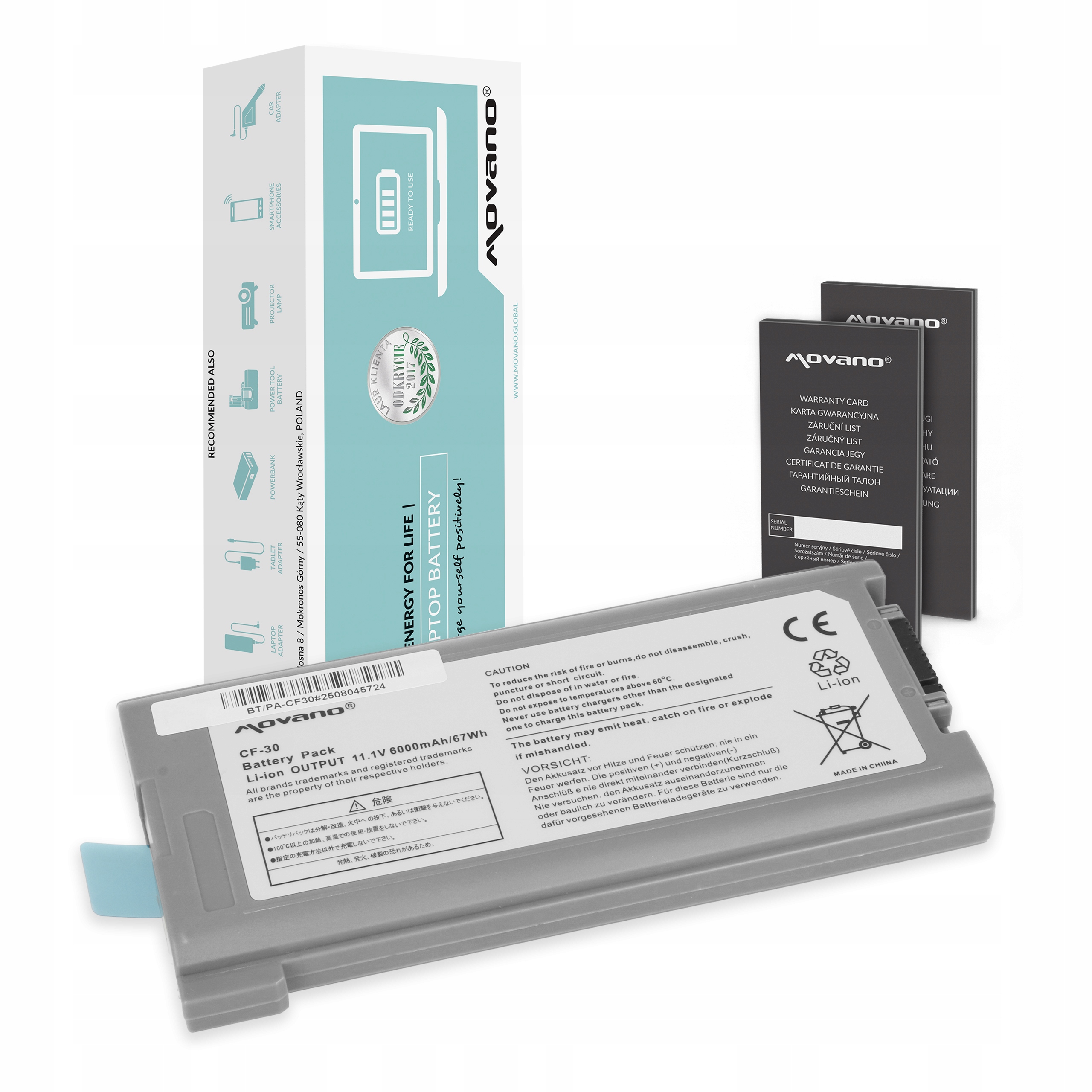 Bateria CF-VZSU46 do Panasonic ToughBook CF-30 CF-31 CF-53