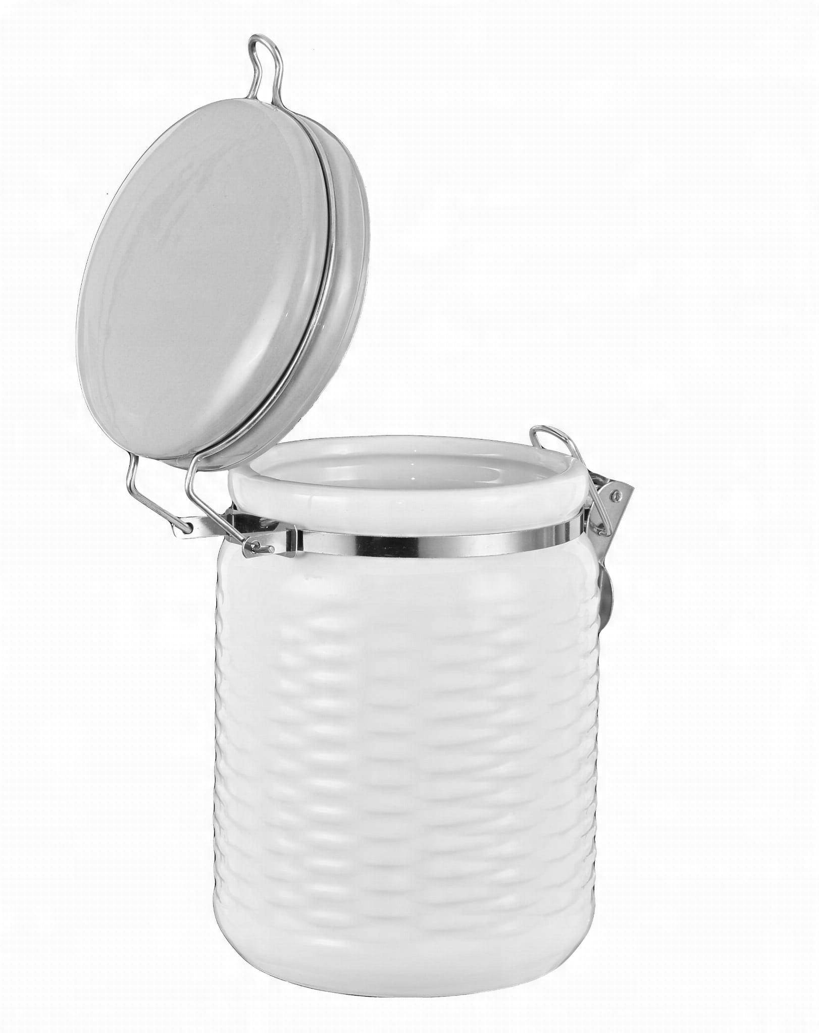 

Ceramiczny Pojemnik Hermetyczny 800ML Biało-szary