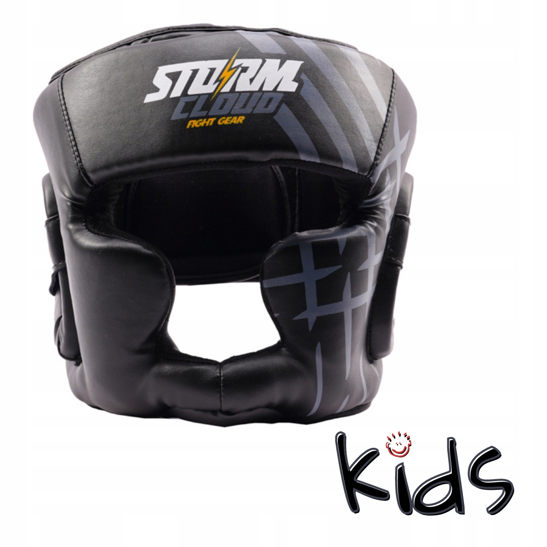 StormCloud Boxerská helma pro děti Lynx Černo-šedá Junior S