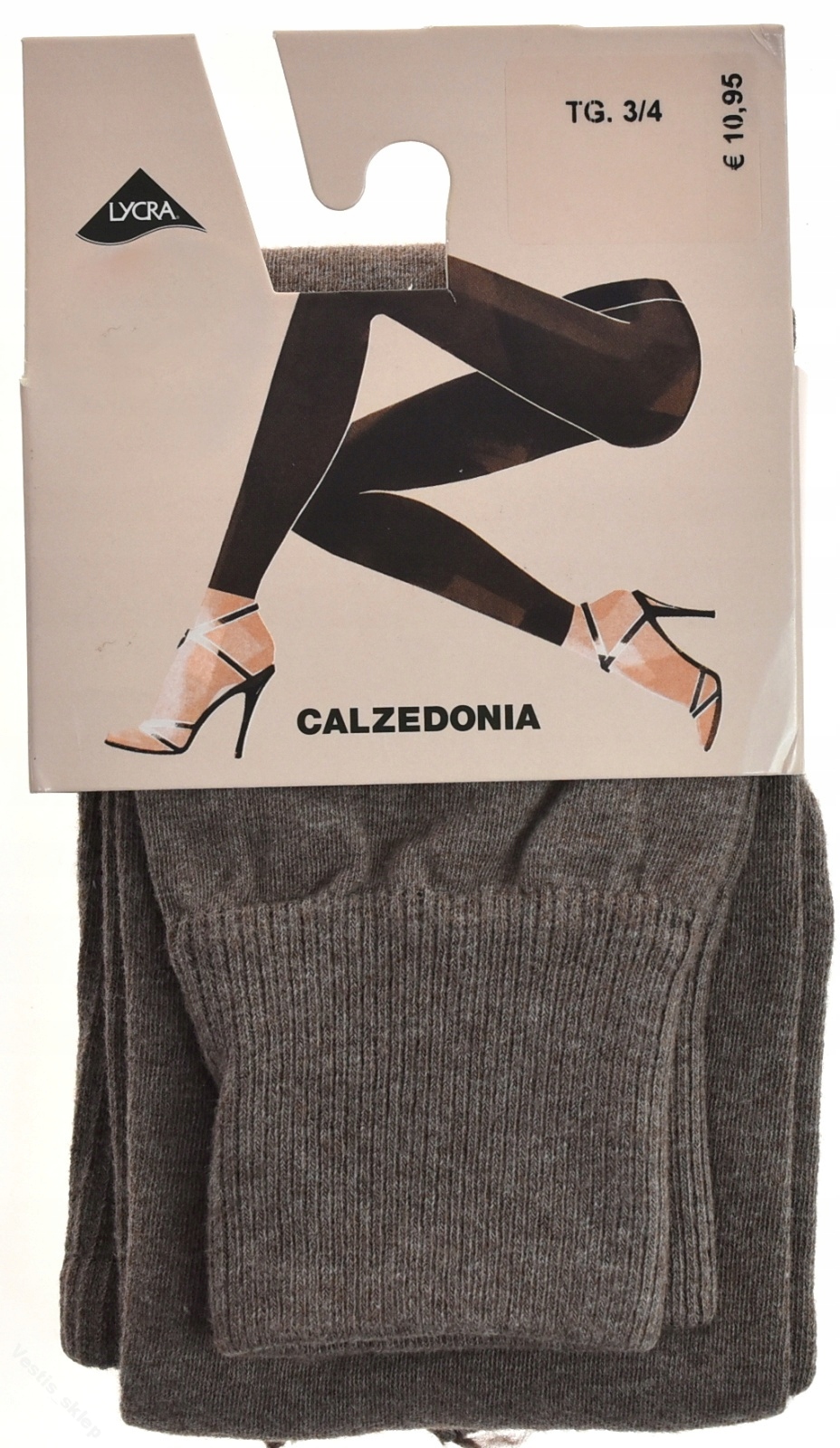 Calzedonia Cotton legginsy rajstopowe bawełniane w odcieniach beżowych  14677431729 