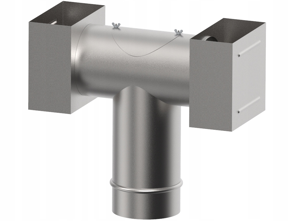 Swr Deflektor typu H s revizí zpevňující tah 0,5 mm fi 130 pozink