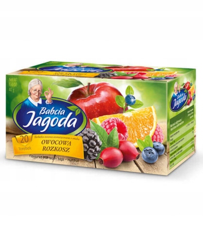 Levně 13x Babcia Jagoda Expresní Čaj Hibiskus Jablko Aronia 20