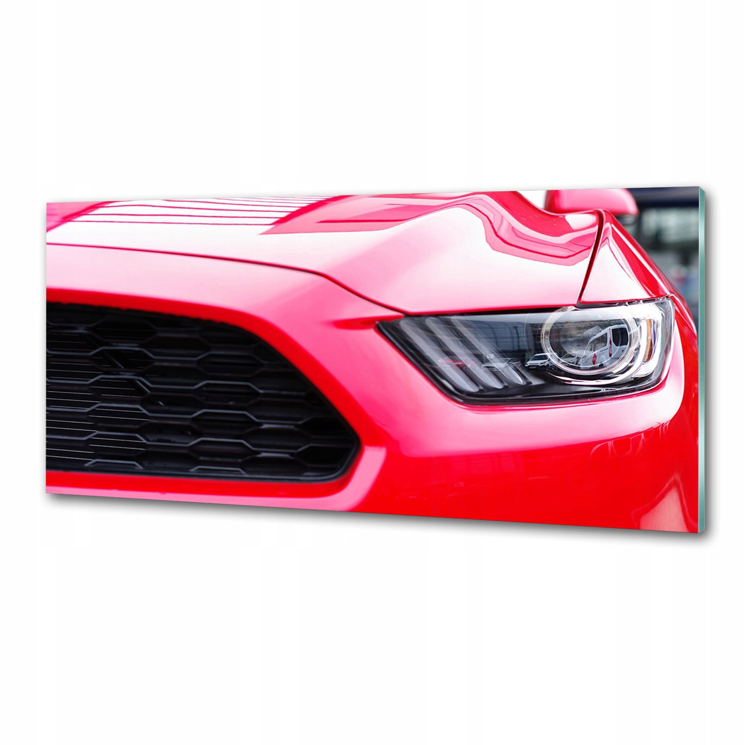 Panel do kuchyně Červený mustang 125 x 50 cm Lepidlo
