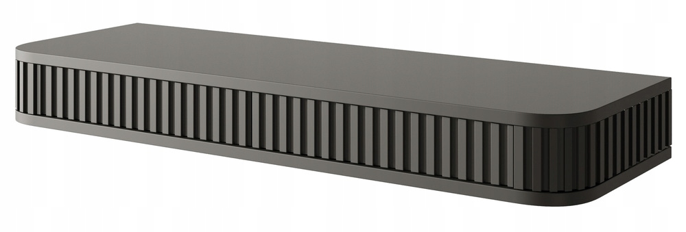 Toaletní Stolek s drážkami a dvěma zásuvkami, 113 cm, černý