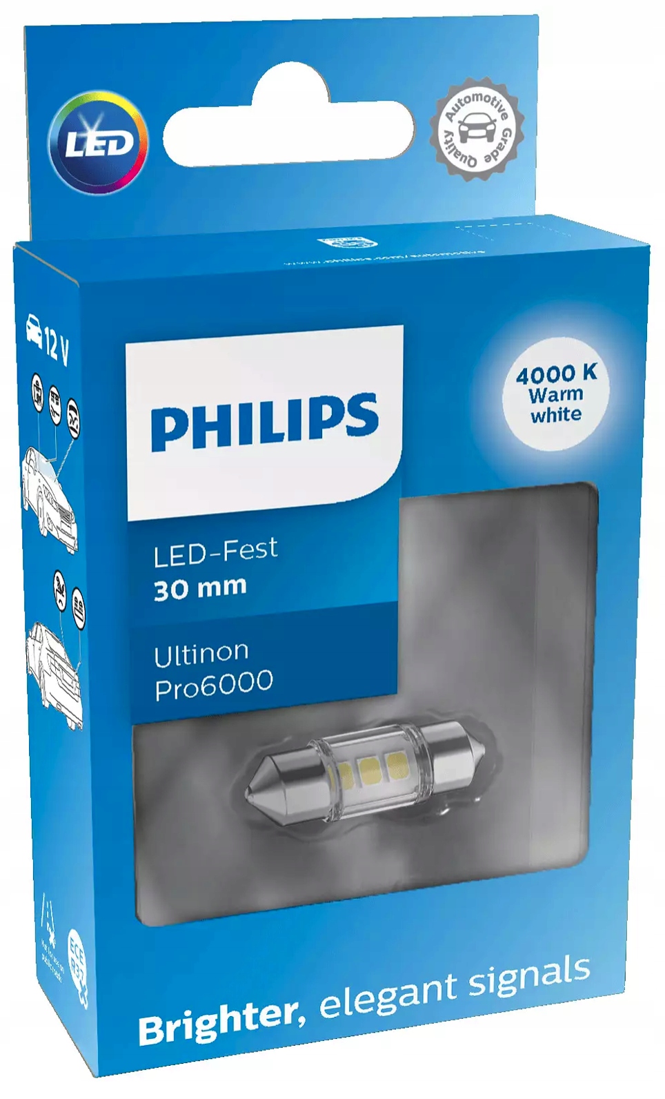 

Philips Led Festoon 30mm 4000K Ultinon Pro6000 Si