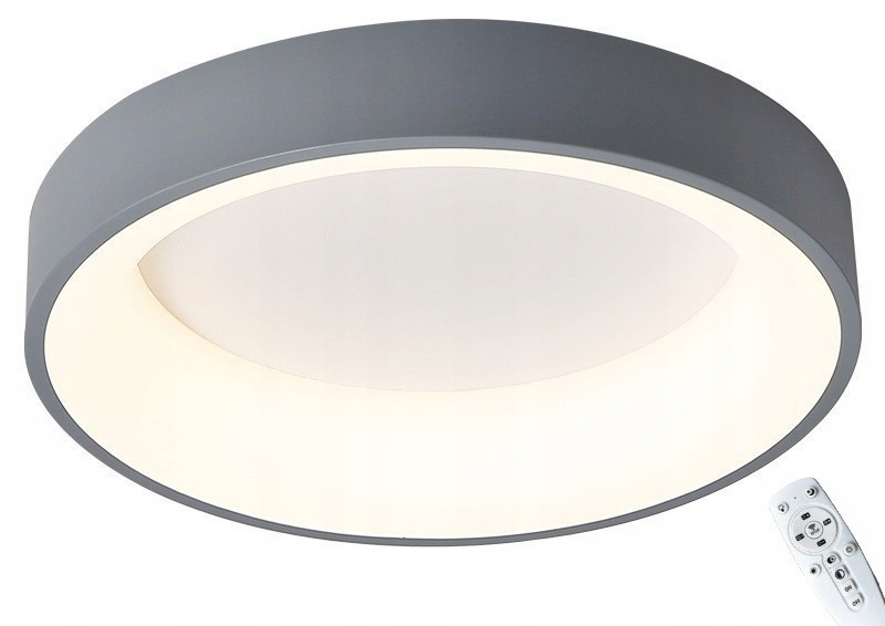 Stropné Svietidlo Led Luna Gun Grey Sivý| Moderný|30W| 45cm|Okrúhly|Diaľkový Ovládač