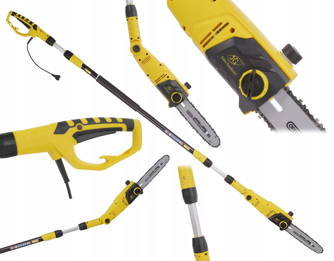 Piła Łańcuchowa Elektryczna Pilarka 710W Wysięgnik na wysięgniku