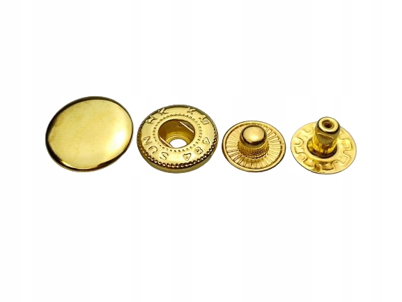 Druky Alfa cvoky 15 mm 1000 kusů žluté zlato