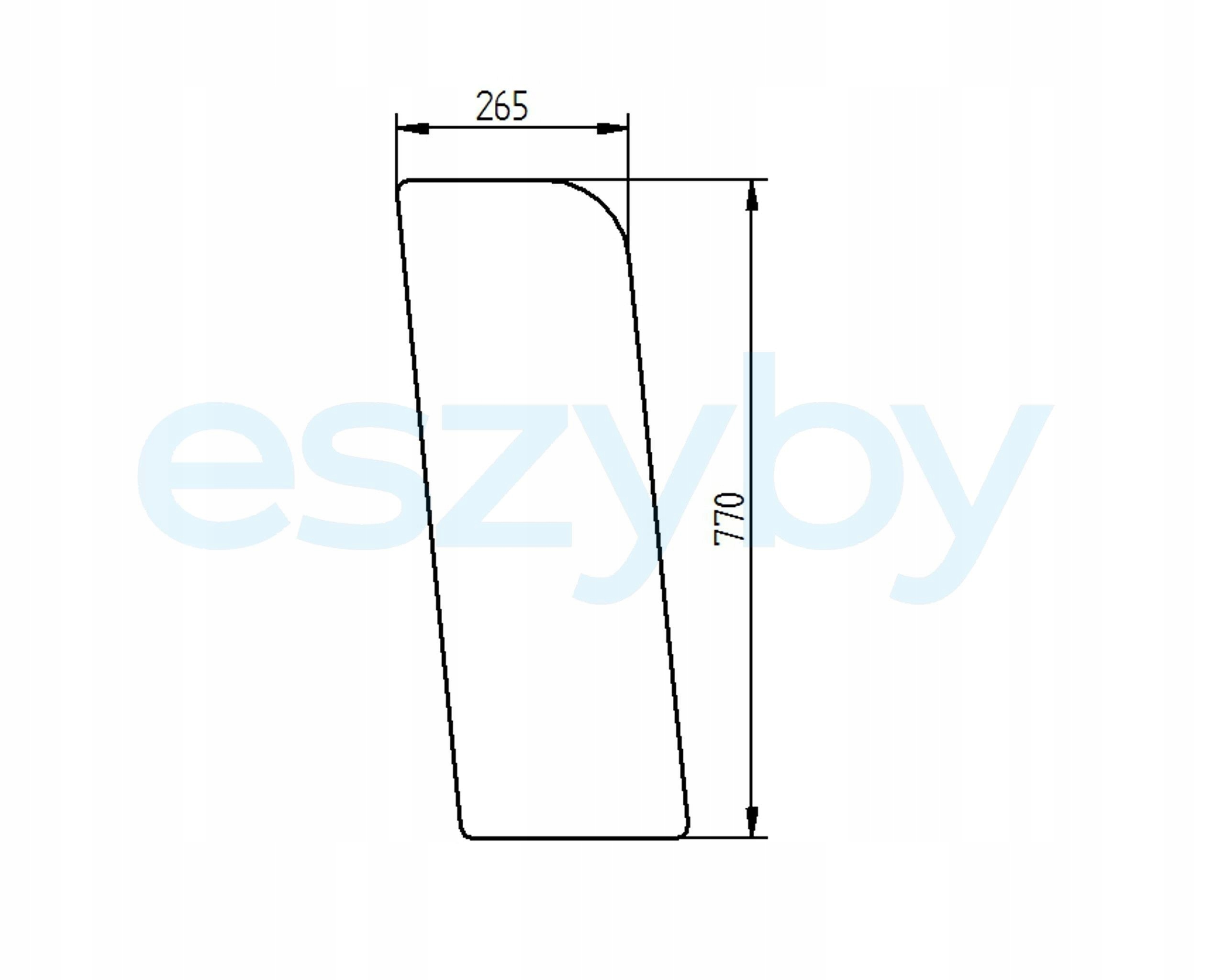 sklo nabíječka Merlo Panoramic boční levá 036821