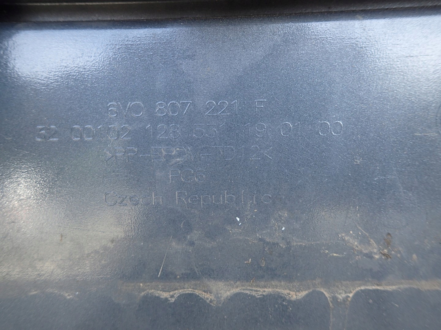bumper front front SKODA FABIA 3 III 6V LIFT