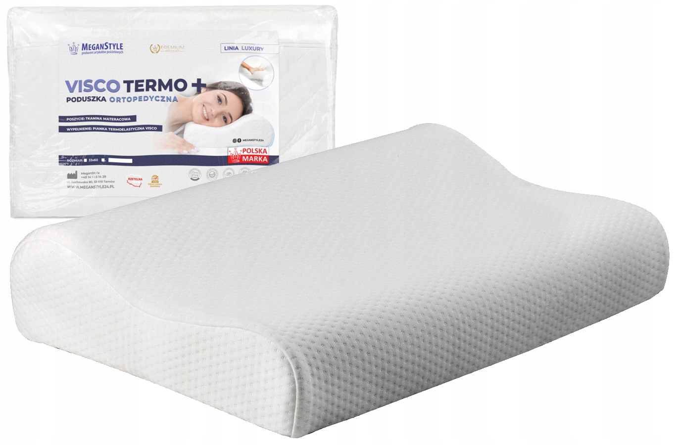 

Poduszka ortopedyczna profilowana Visco Termo