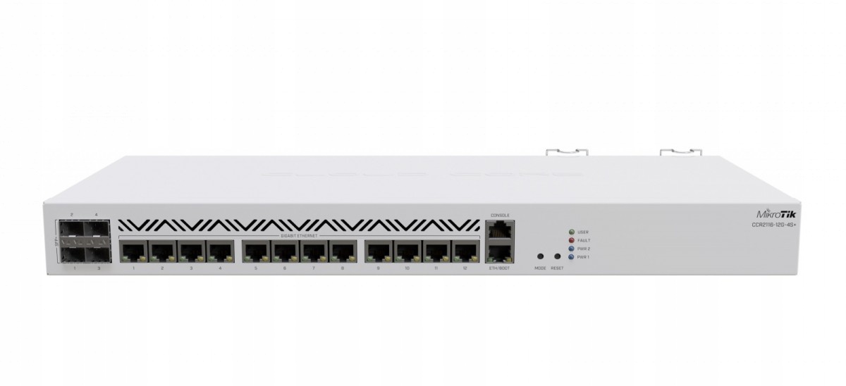 Mikrotik Router 13xGbE 4xSFP+ CCR2116-12G-4S+