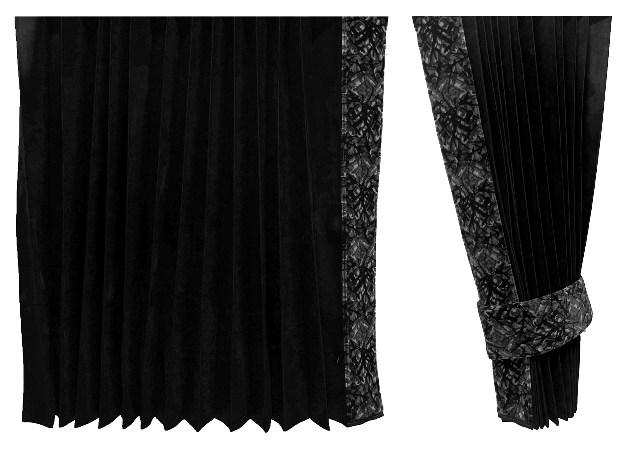 Záclony Záclony Tir Daf XF105 XF106 Space Cab S Dánskym Plyšom Premium