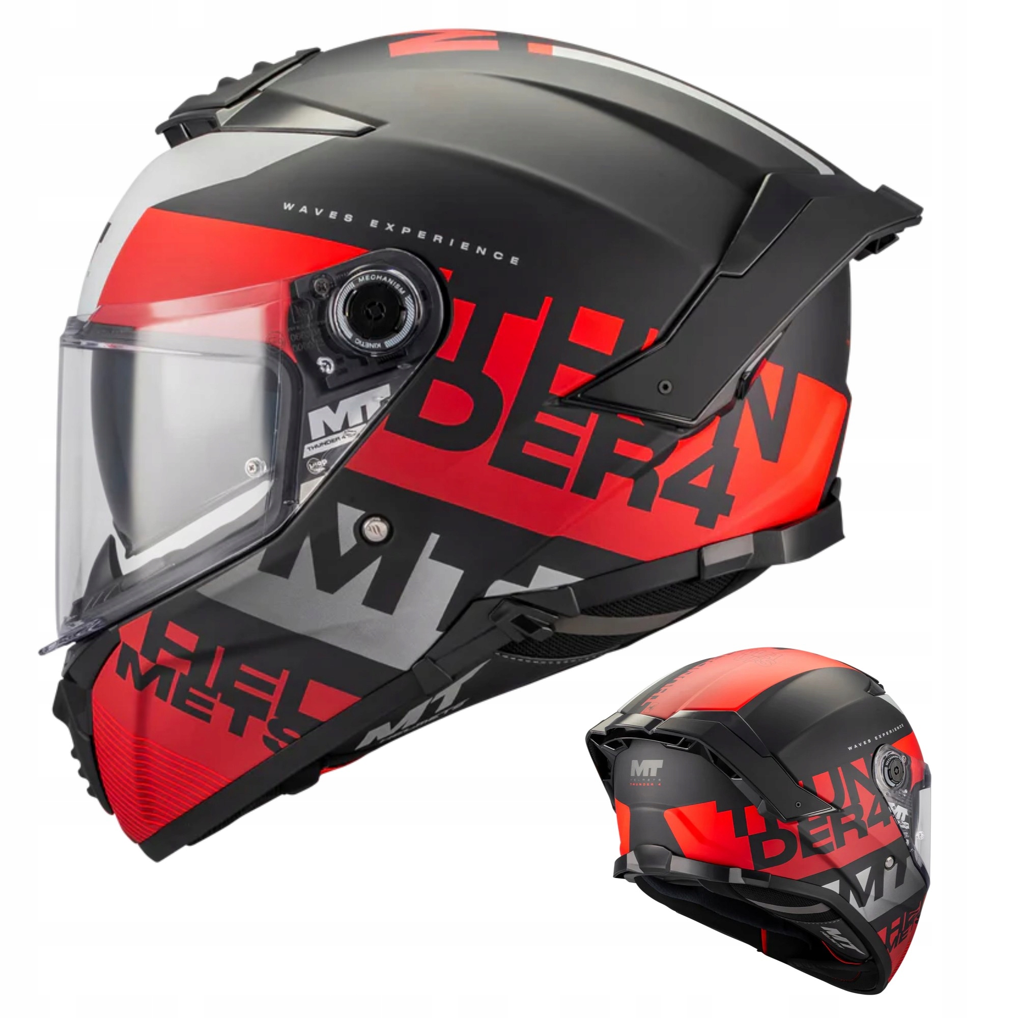 Helma Mt Thunder 4 Sv Waves Black/red/white čierna červená biela Darčeky