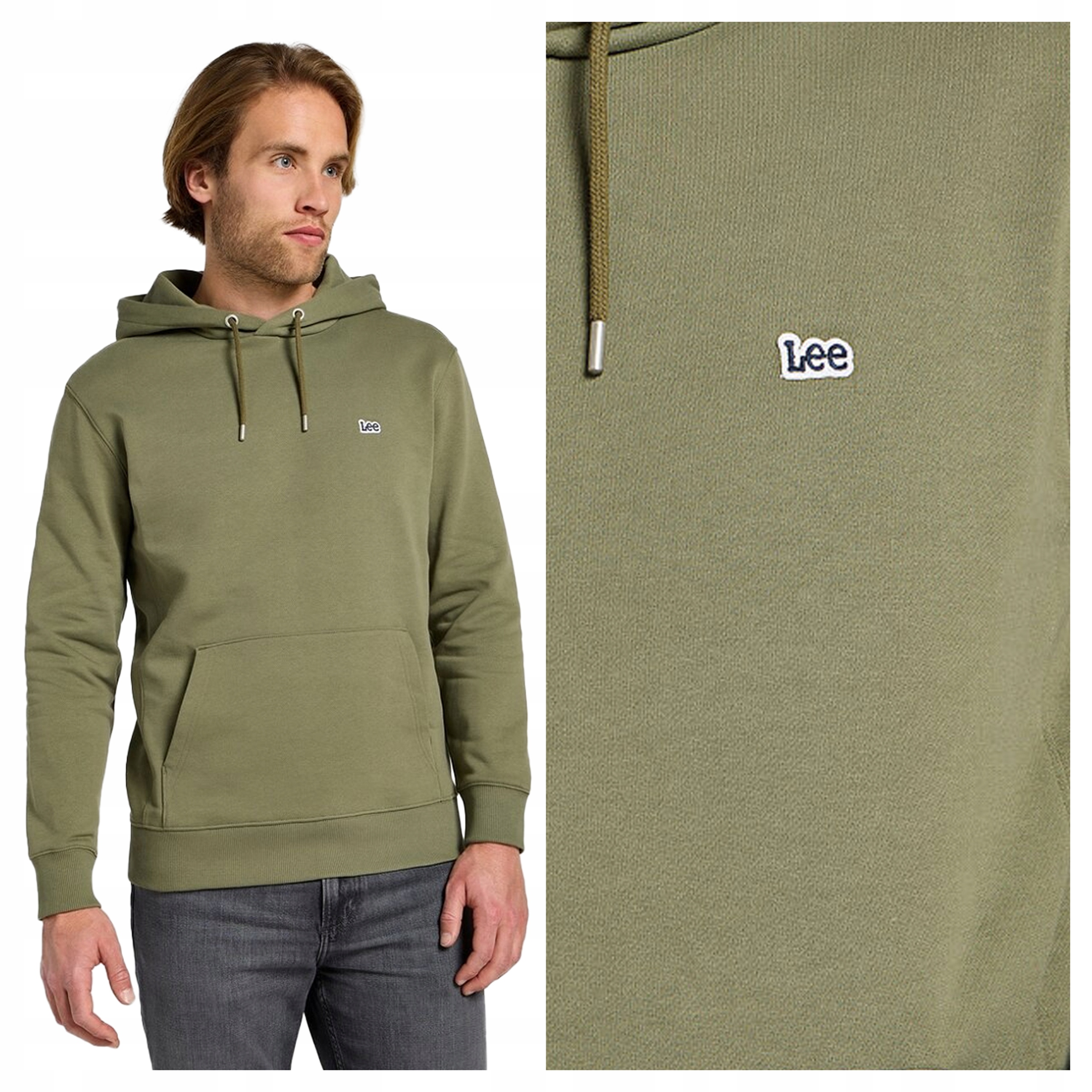 Lee Plain Hoodie XXL Pánská mikina nerozepínací