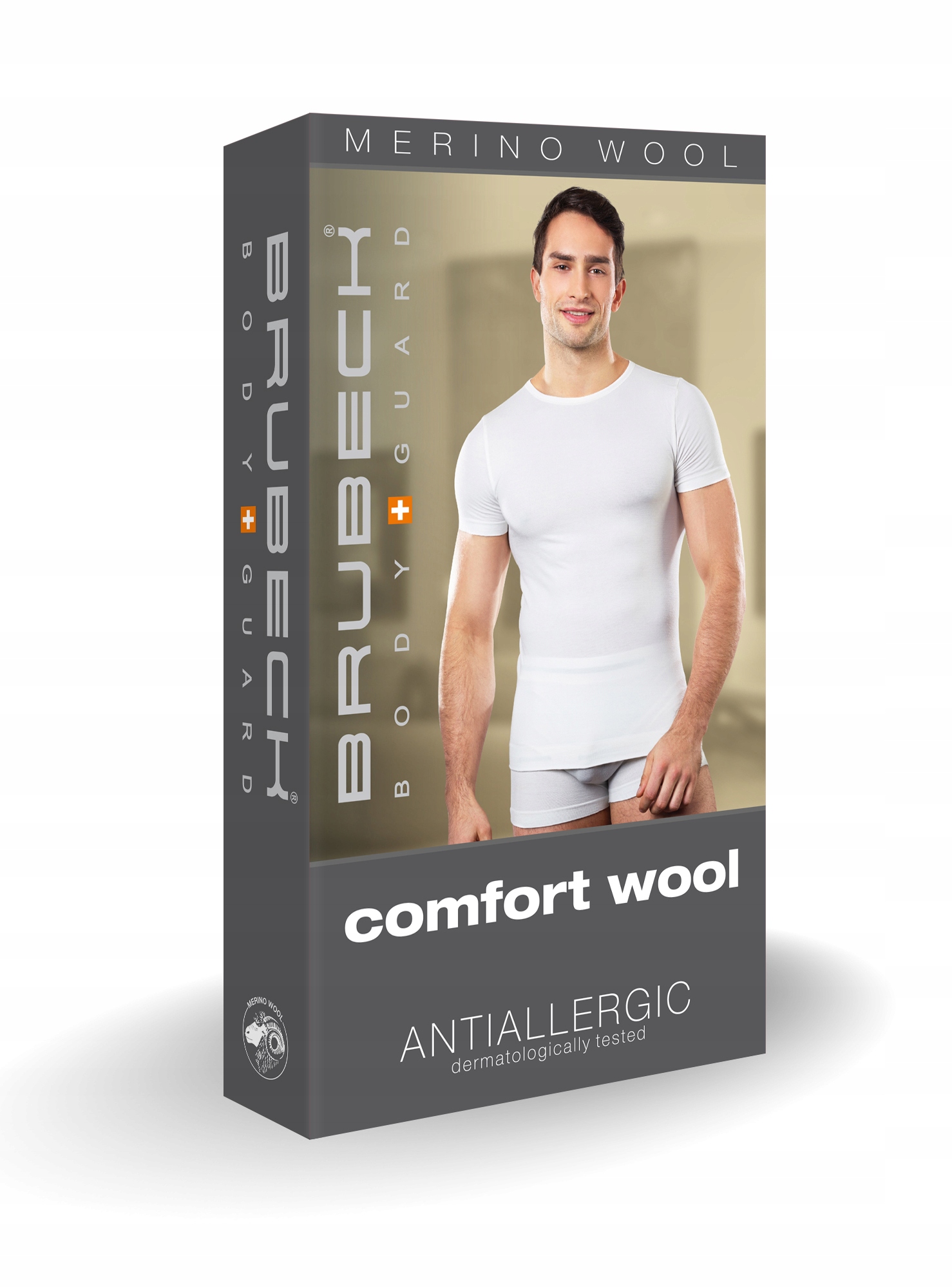 Koszulka męska WEŁNIANA BRUBECK SS11030 termo - L Model SS11030