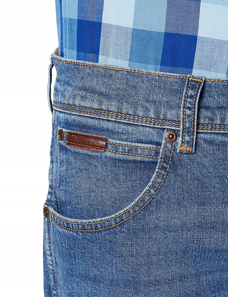 Wrangler TEXAS WORN BLUE MĘSKIE JEANSY W36 L32 Rozmiar 36/32