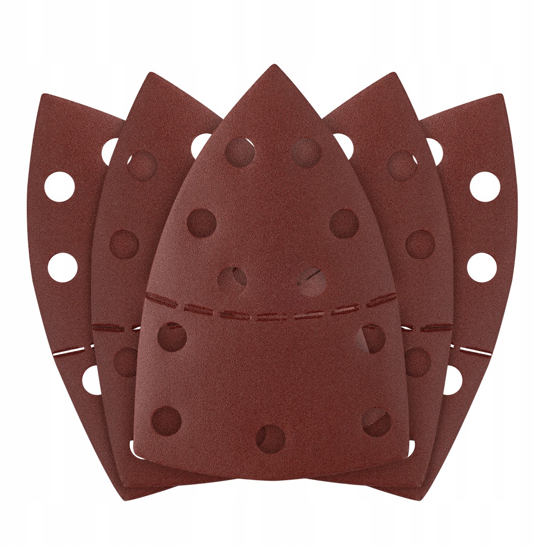 Papiery ścierne na rzep, żelazko 102 x 152 mm, P240, 5 szt., z 11 otworami