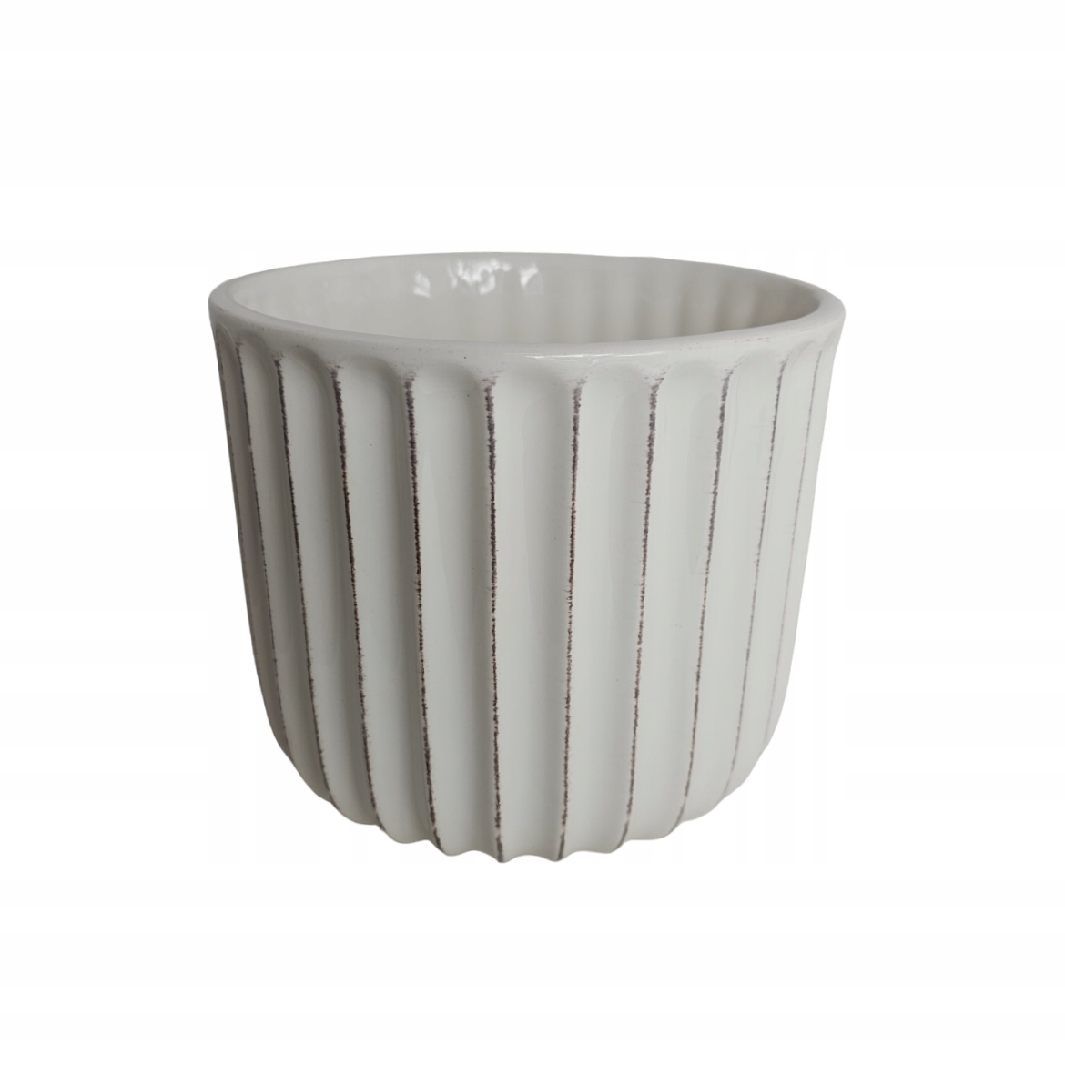 Osłonka biała Sephora 18x16cm doniczka ceramiczna