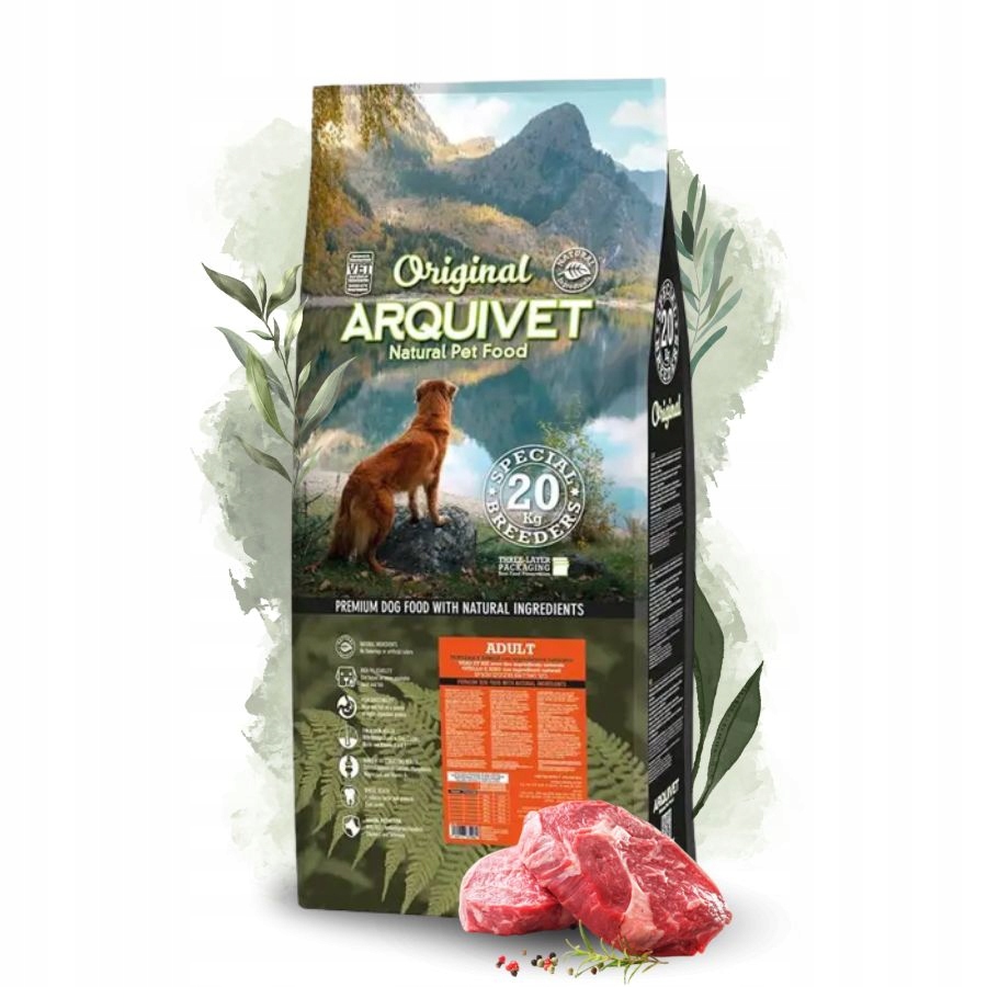Arquivet Original Adult sucha karma dla psa Cielęcina Ryż Witaminy 20kg