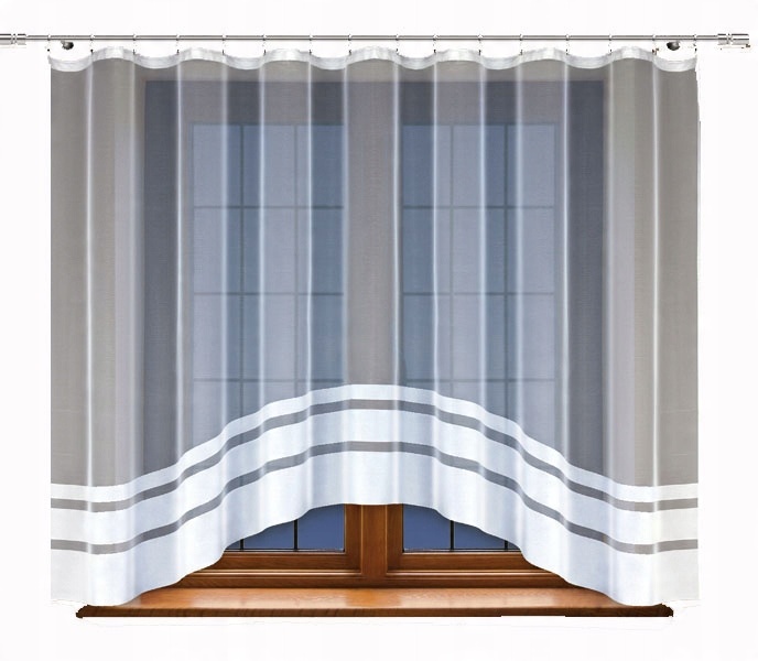 

Biała żakardowa firanka Outlet 212260 160 x 300cm